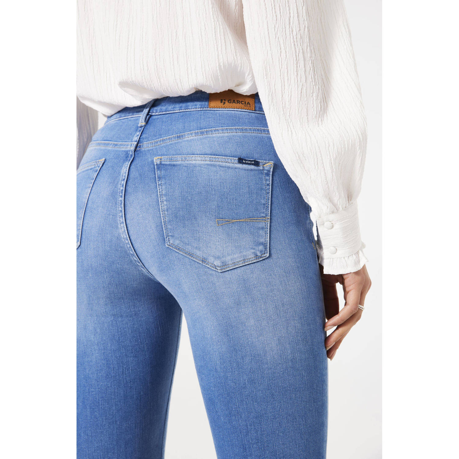 Garcia flared jeans light blue denim