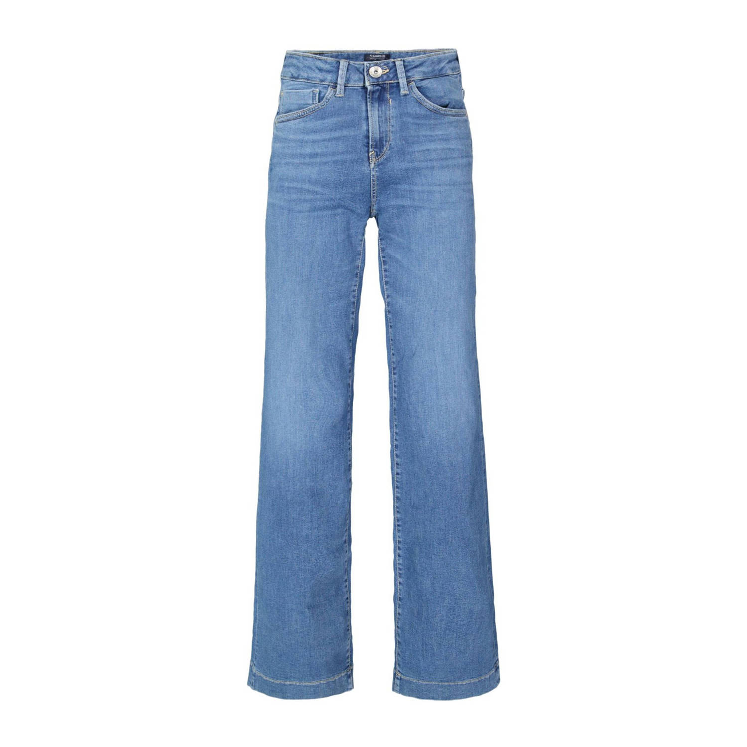 Garcia wide leg jeans light blue denim