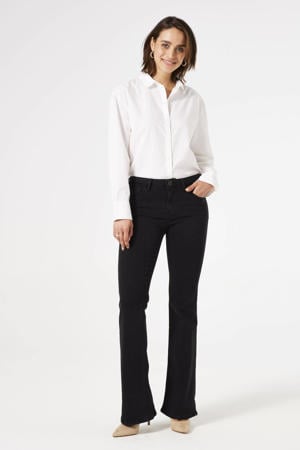 flared jeans black denim