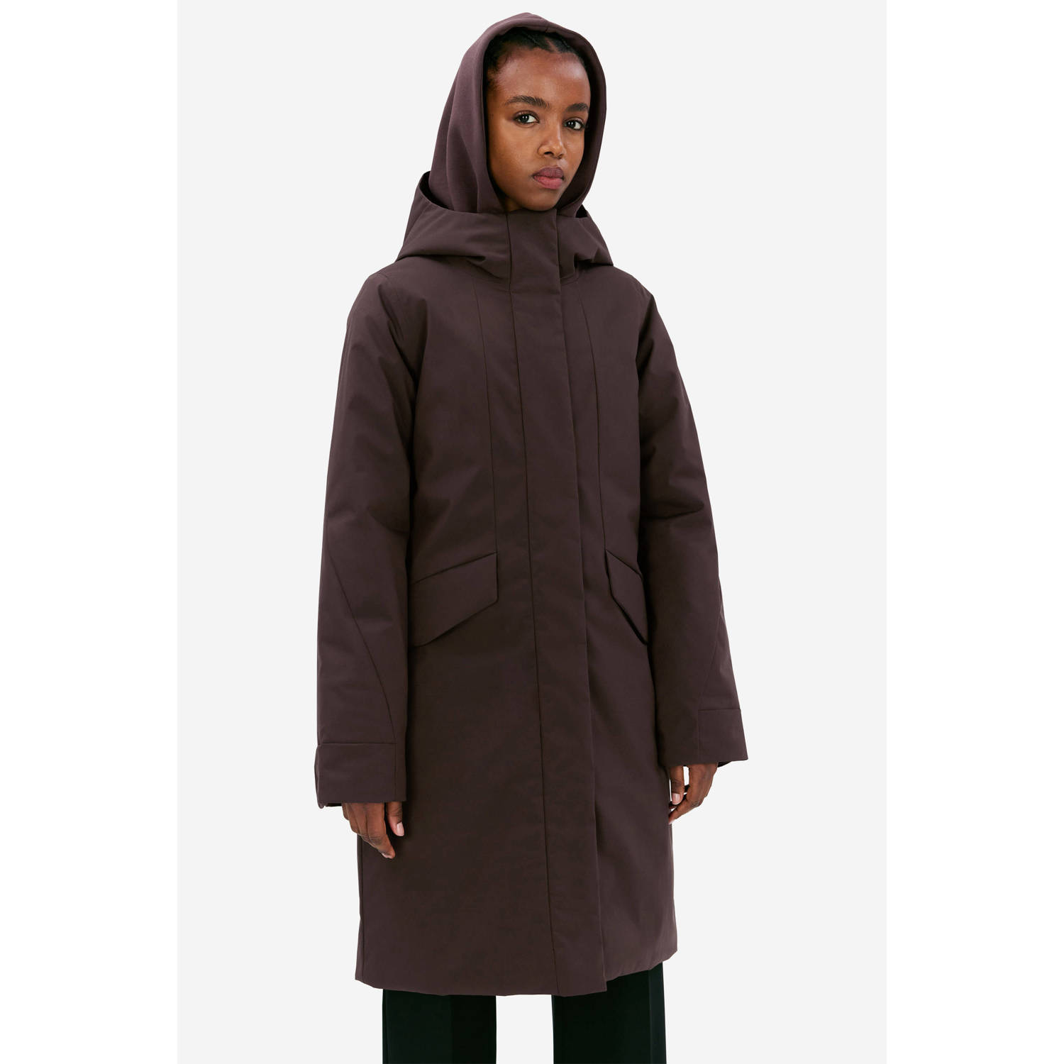 Elvine Bordeaux Gewatteerde Jas Signy Red Dames