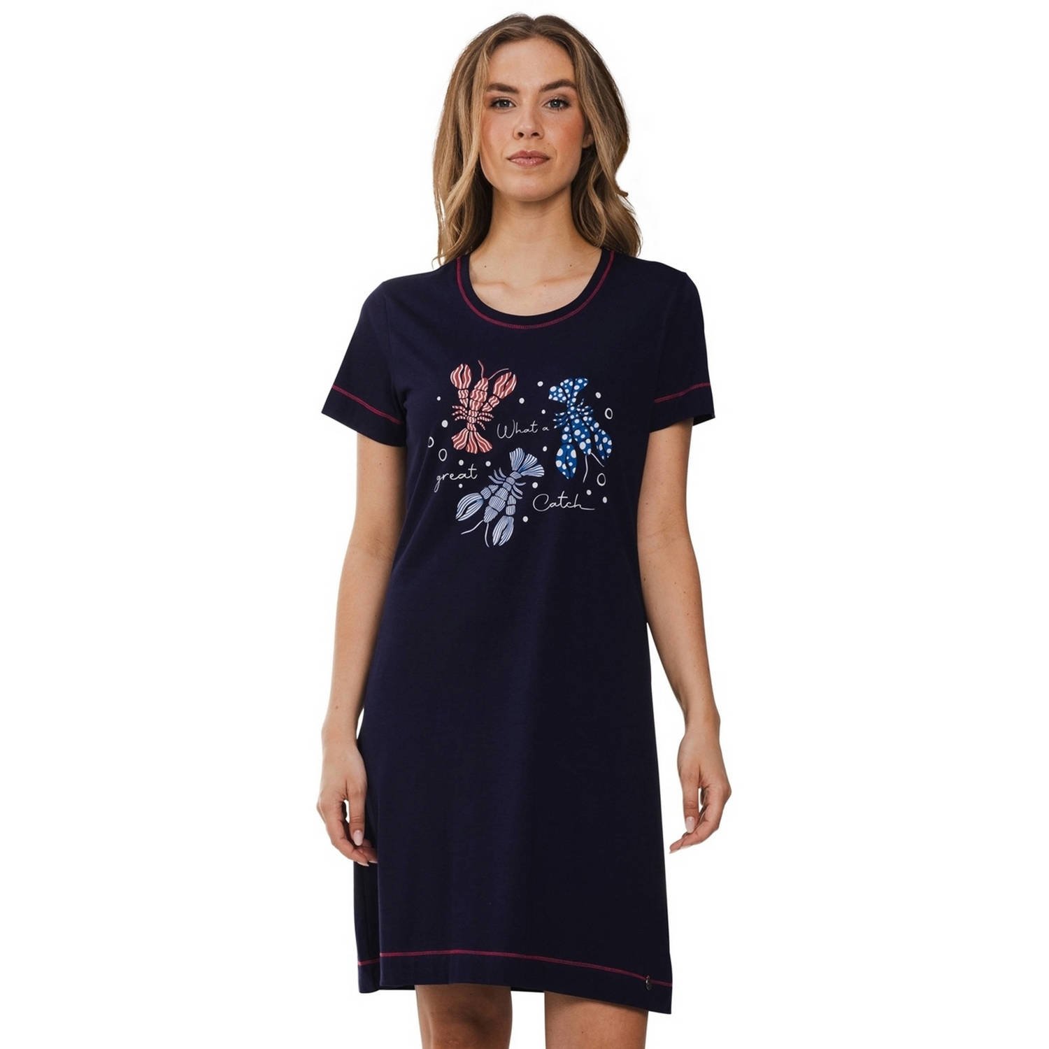 Rebelle nachthemd donkerblauw