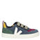 Veja leren sneakers donkerblauw multi