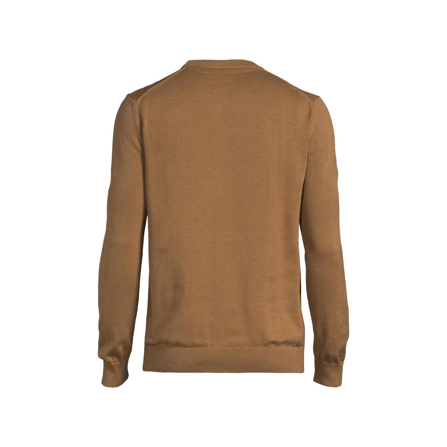 Lacoste fijngebreide trui met logo bruin