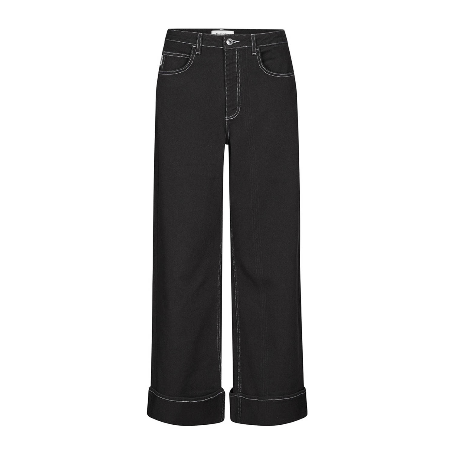 Modström high waist wide leg jeans Konrad washed black