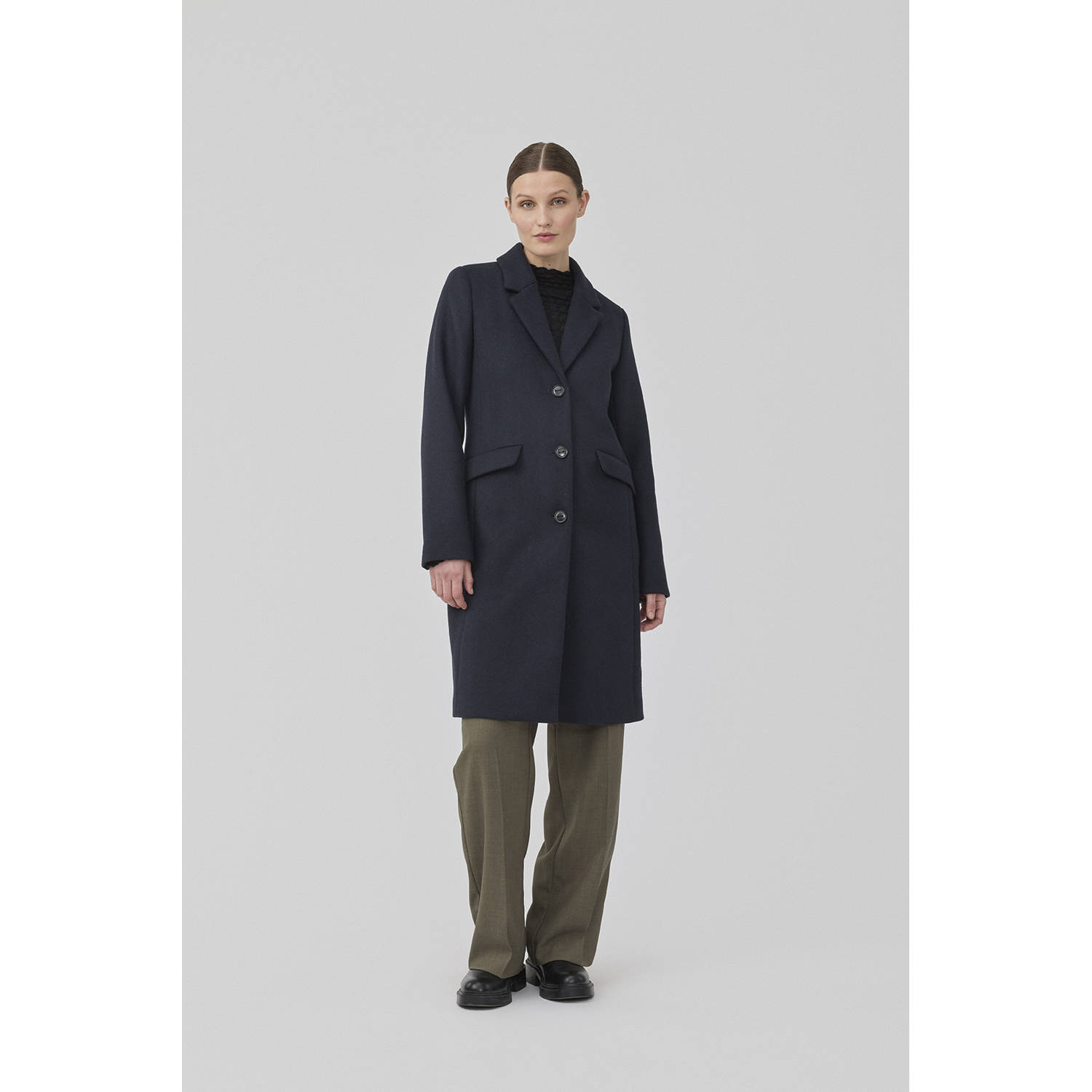 MODSTRÖM Modström Dames Jassen Pamela Coat Donkerblauw