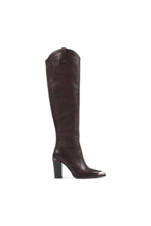 New-Americana leren laarzen donkerbruin