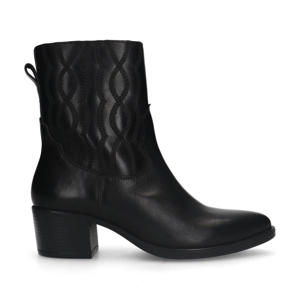   leren cowboylaarzen zwart