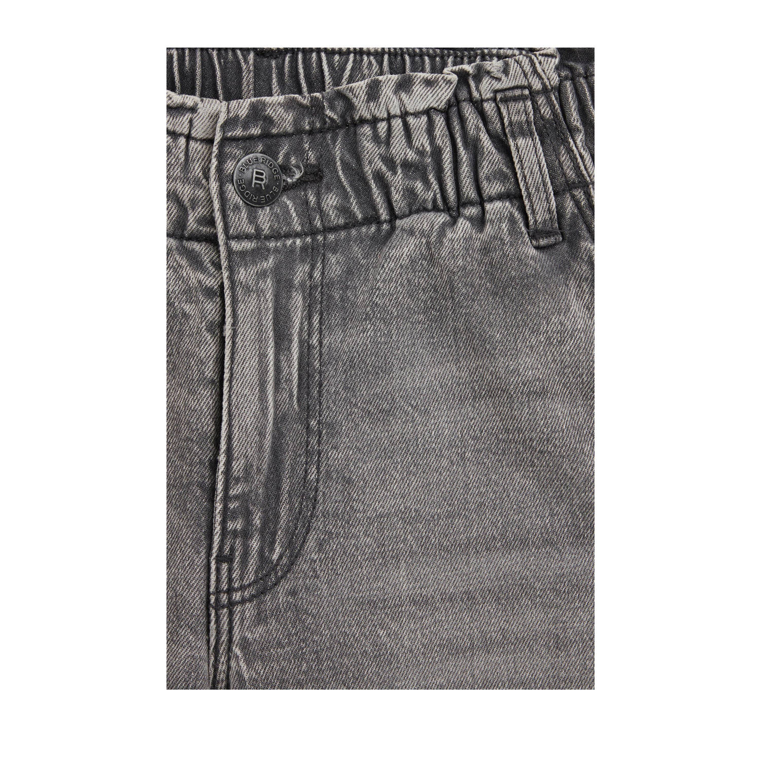 WE Fashion high waist straight fit jeans grey denim