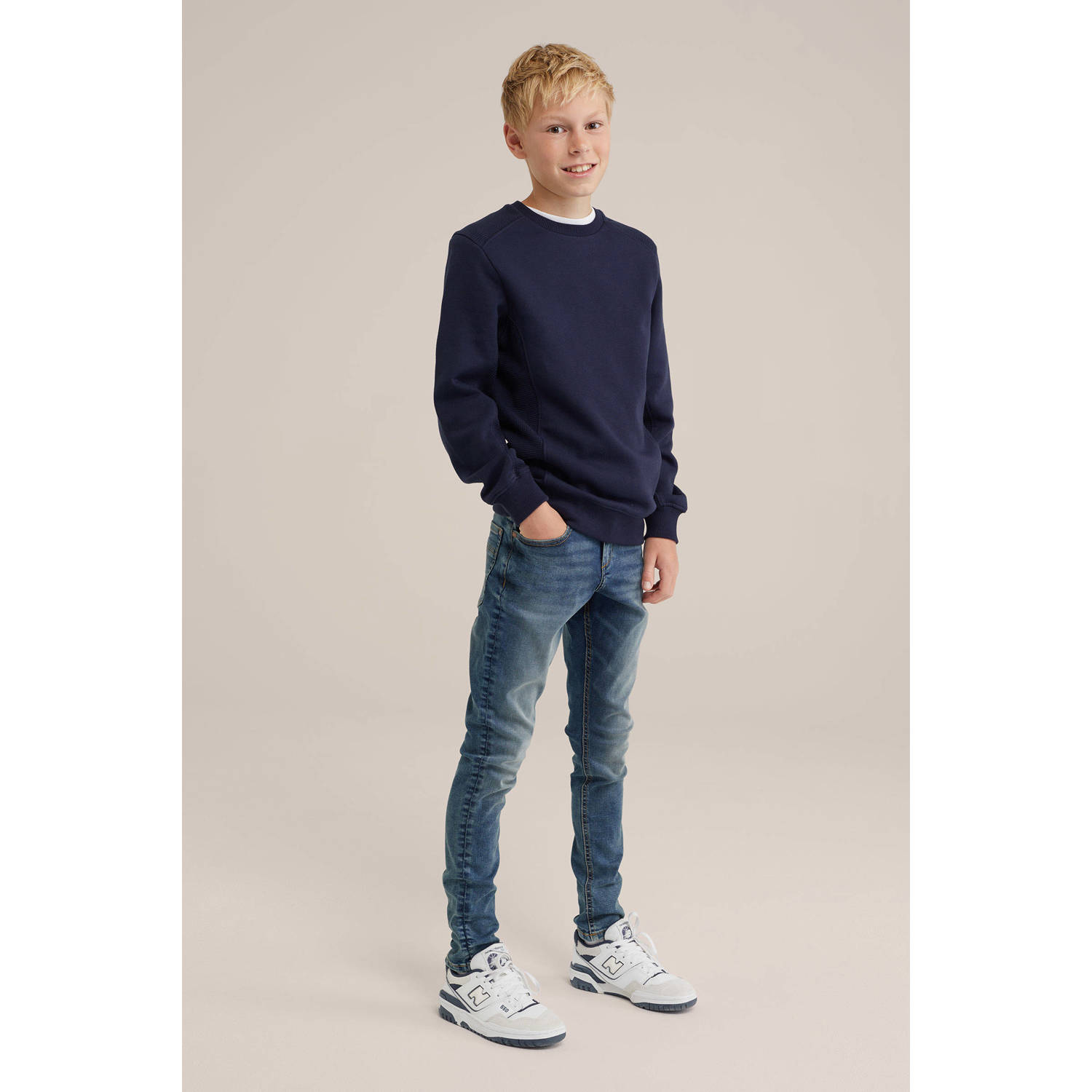 WE Fashion Blue Ridge skinny jeans dark blue denim