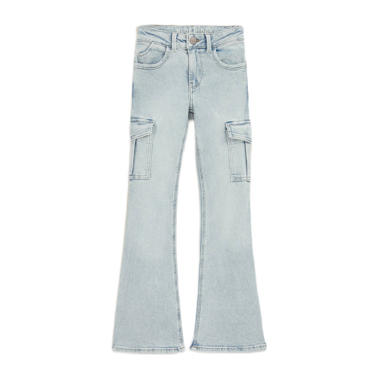 WE Fashion flared jeans light blue denim