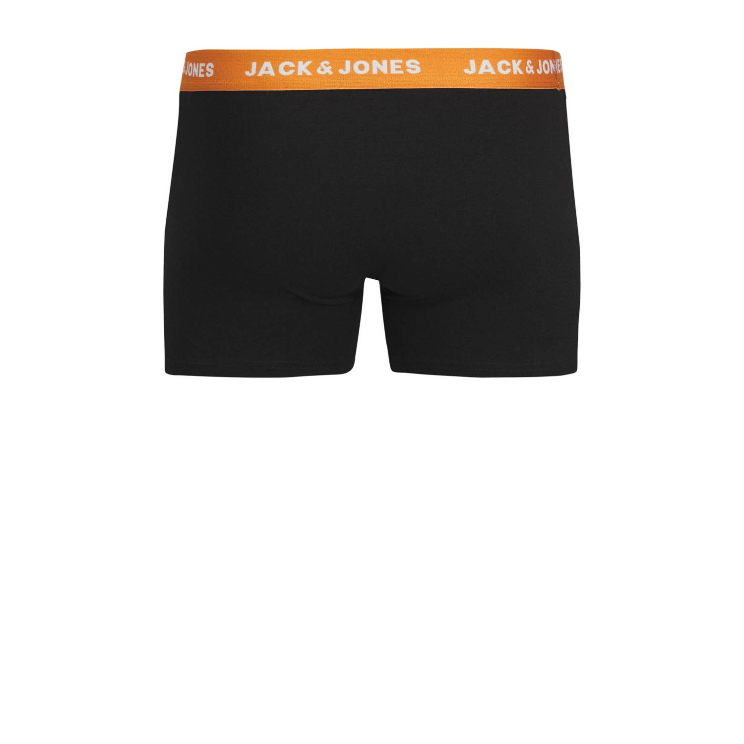 JACK & JONES JUNIOR boxershort JACOLIVER SOLID set van 5 zwart multicolor