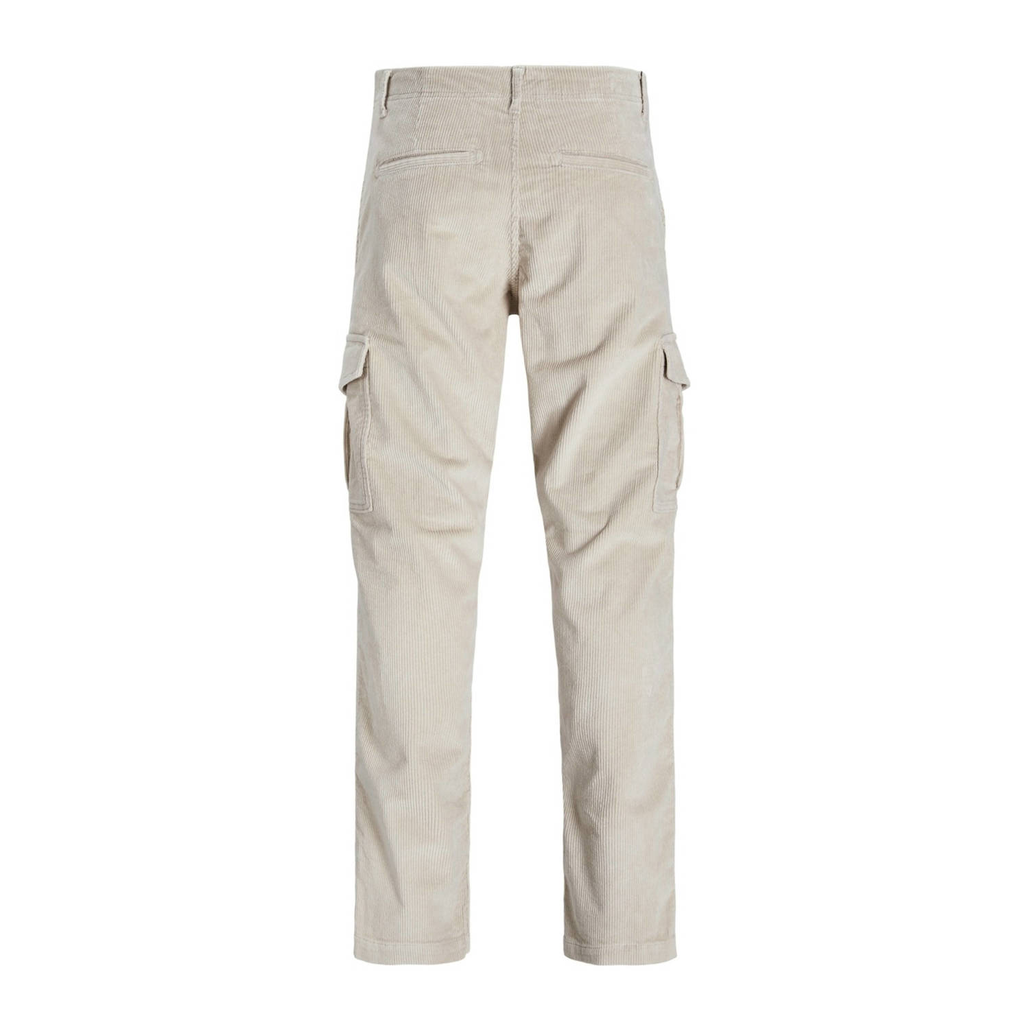 JACK & JONES JUNIOR corduroy relaxed cargobroek JPSTKANE JJBASIC ecru