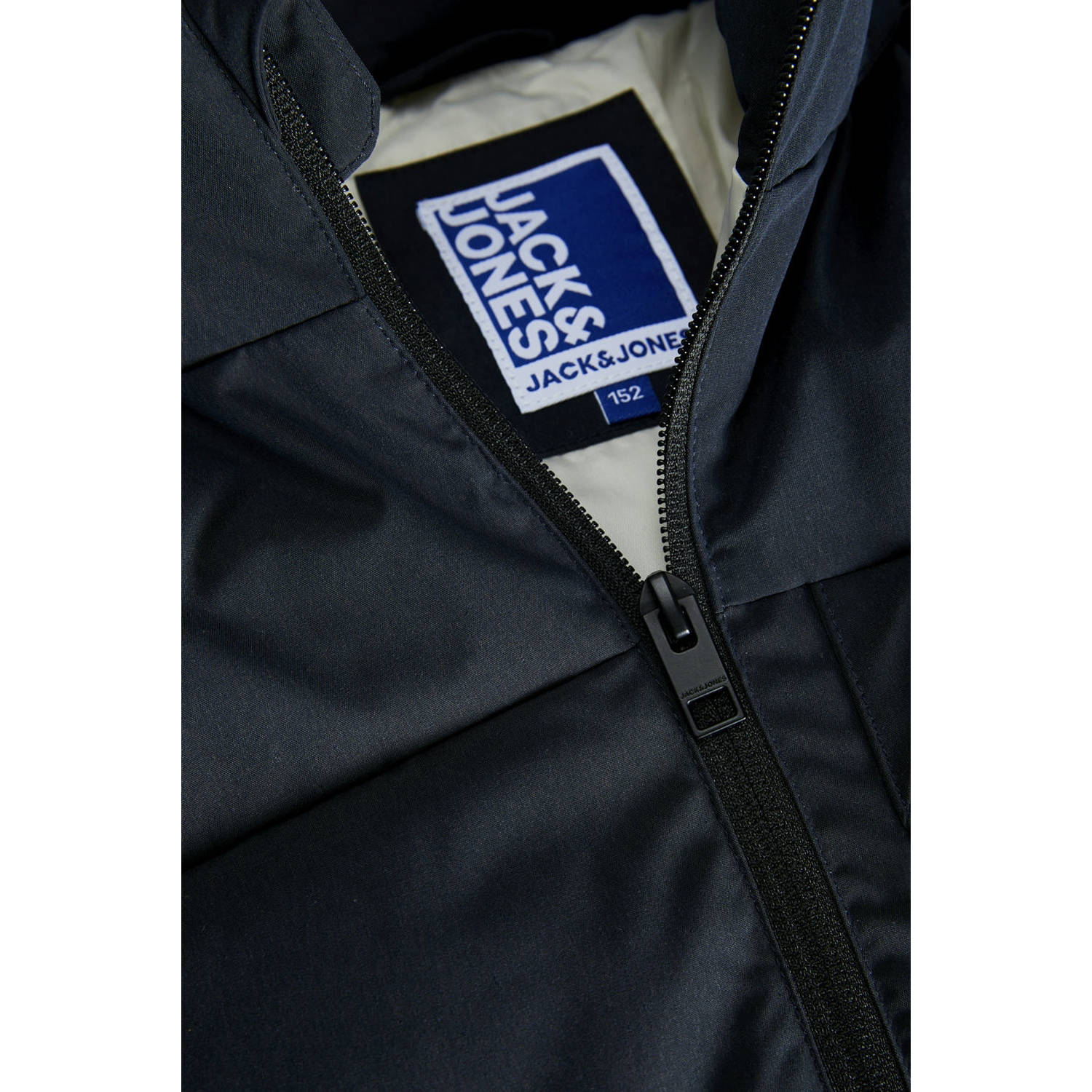 JACK & JONES JUNIOR gewatteerde winterjas JJEOTTO donkerblauw