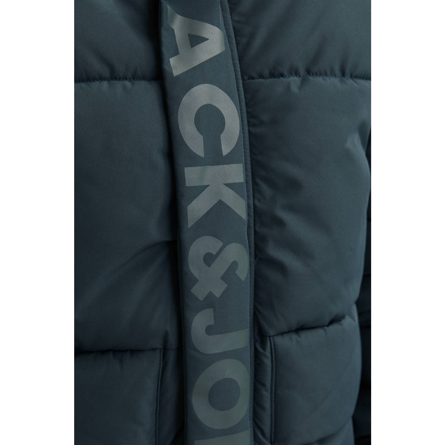 JACK & JONES JUNIOR gewatteerde winterjas JCOSPEED donkergroen