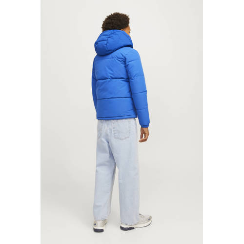 JACK & JONES JUNIOR gewatteerde winterjas JCOSPEED kobaltblauw afbeelding
