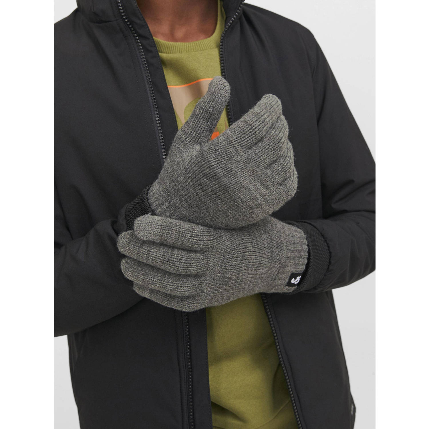 JACK & JONES JUNIOR handschoenen JACBARRY grijs melange