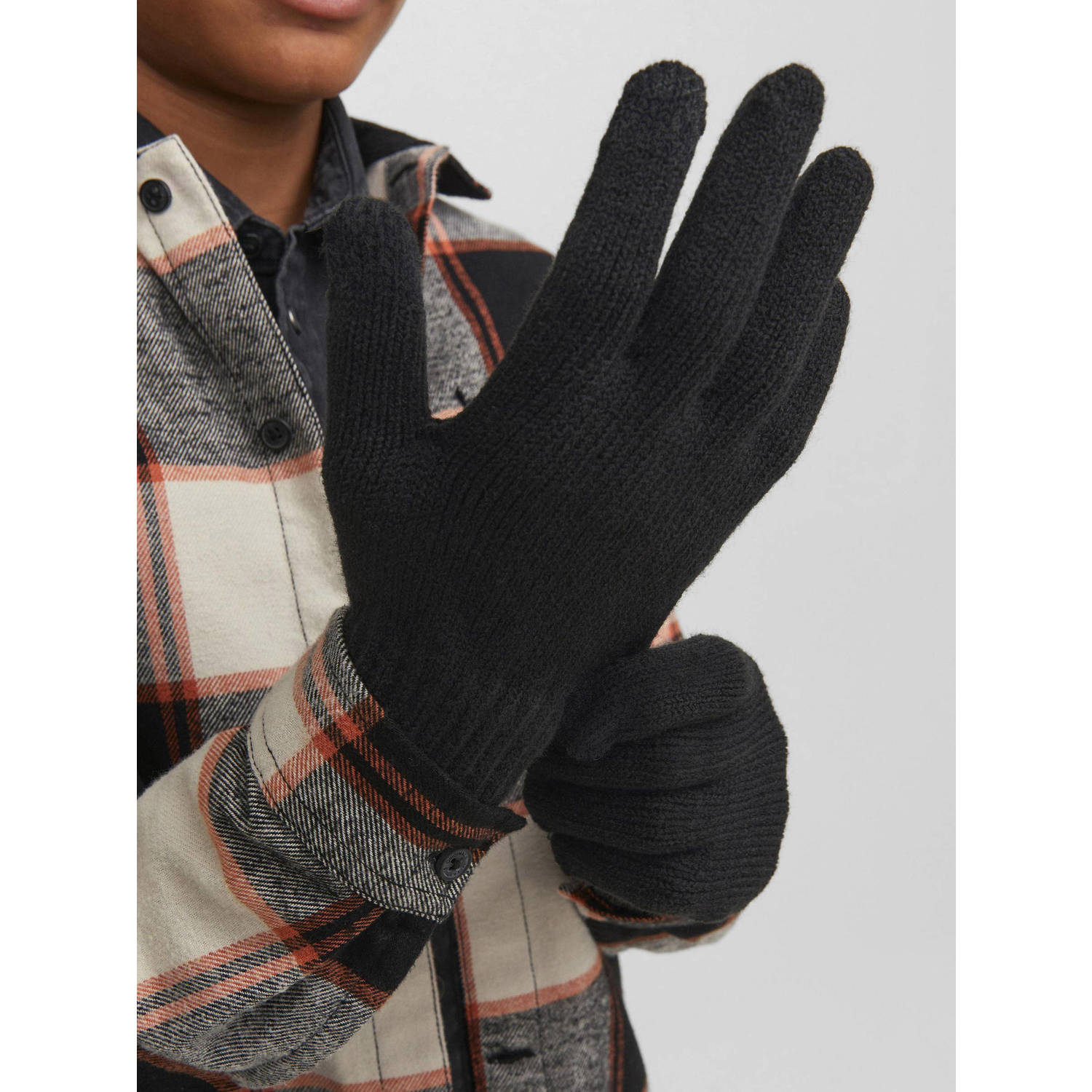 JACK & JONES JUNIOR handschoenen JACBARRY zwart