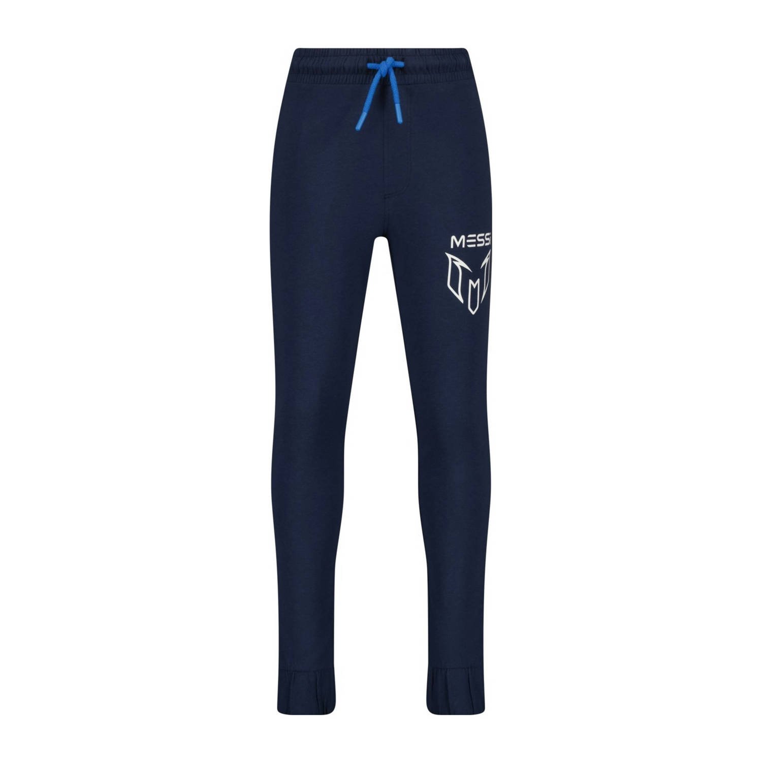 Messi pyjama Champ met printopdruk grijs melange donkerblauw