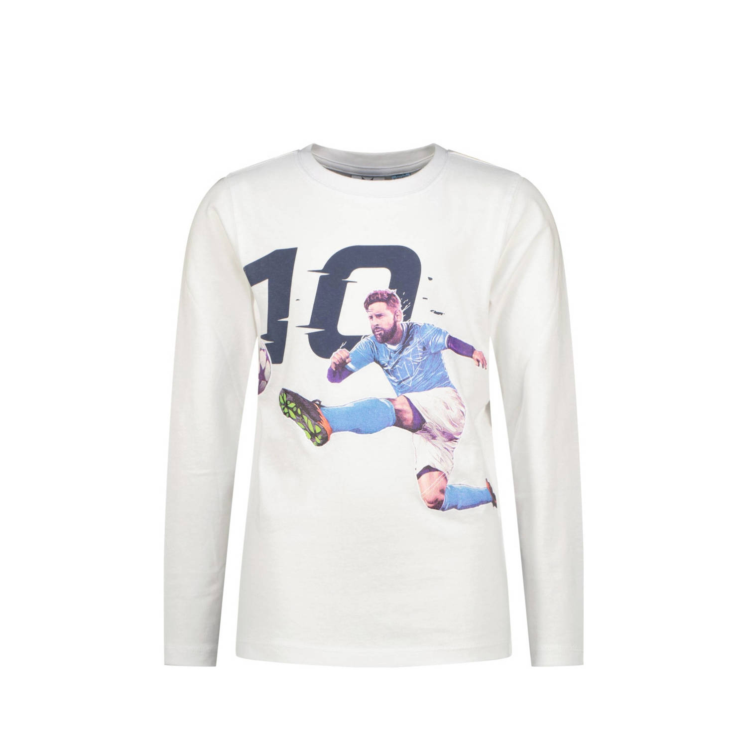 Messi longsleeve Goal met printopdruk wit
