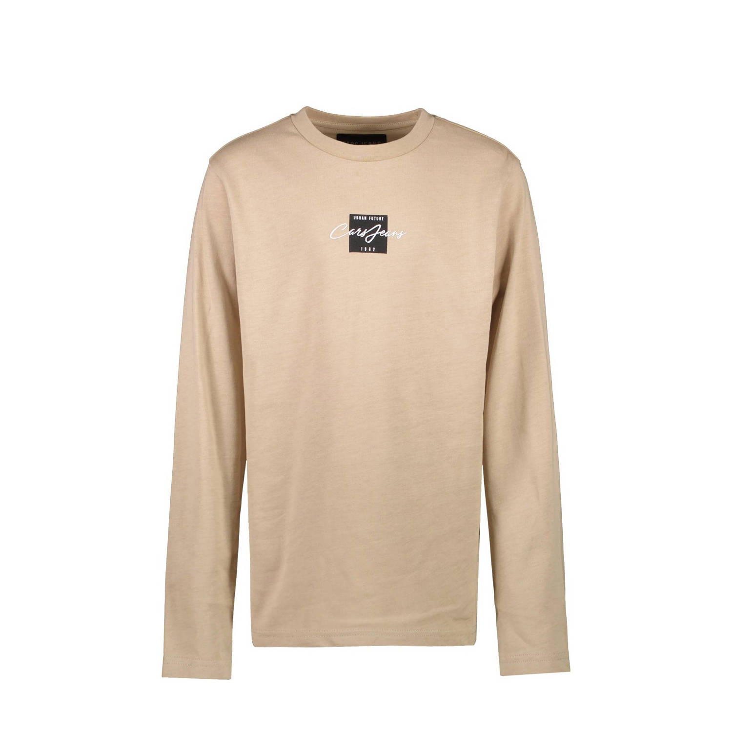 Cars longsleeve SPYZER met logo lichtzand Beige Jongens Katoen Ronde hals 140