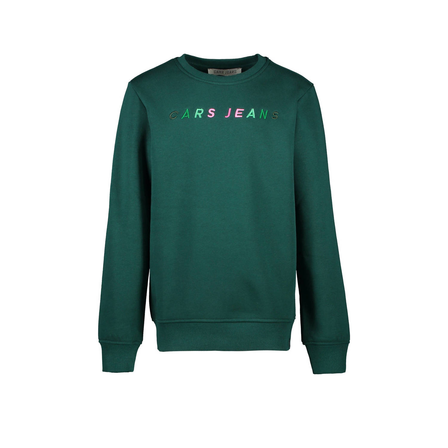 Cars sweater Nana met tekst Groen Tekst 128 | Sweater van