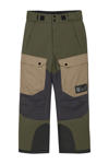 Donkergroen/donkerbruin/beige