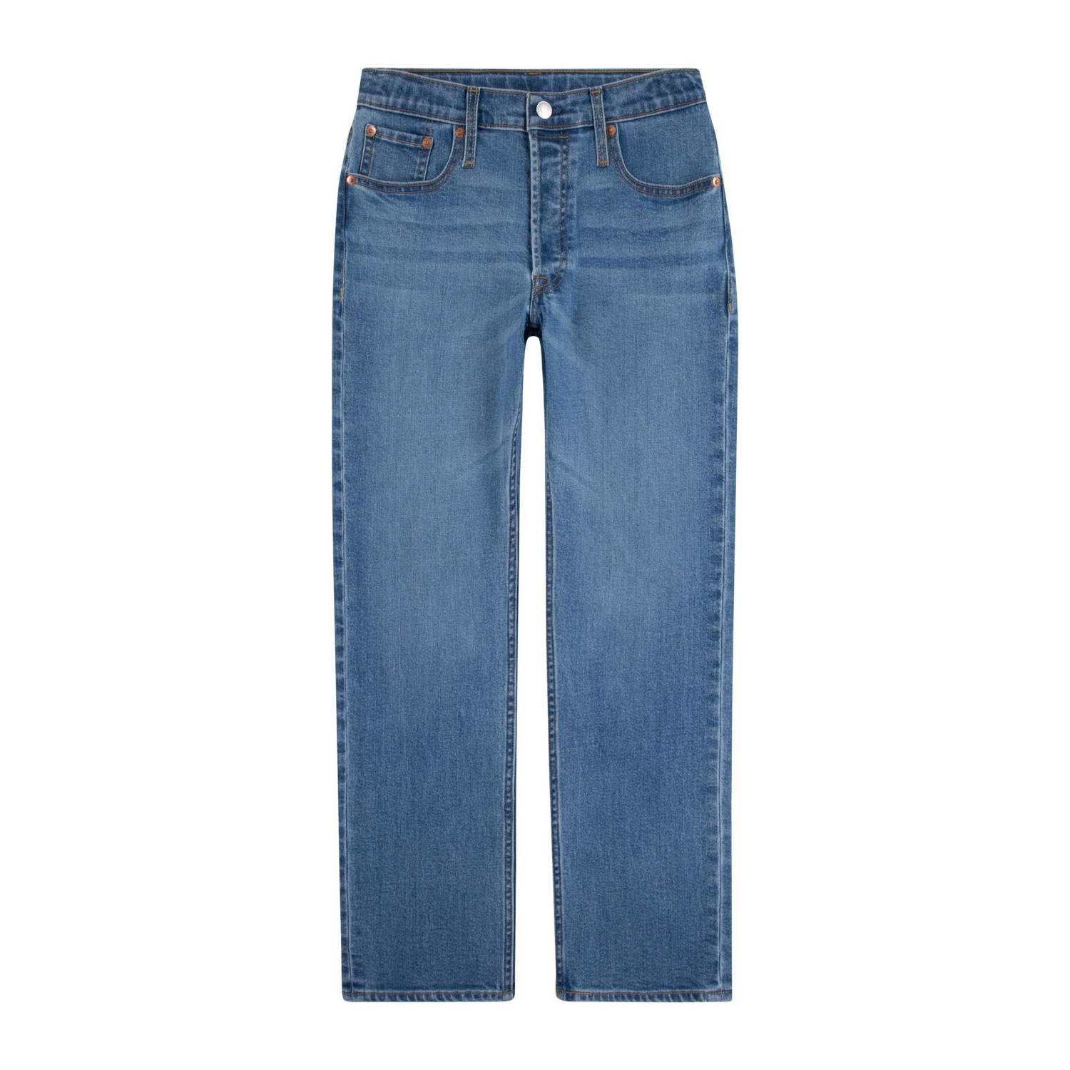 Levis Levi's Kids 501 ORIGINAL regular fit jeans athens without destruction Blauw Jongens Stretchdenim 140