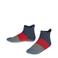 FALKE Colour Block sokken met anti-slip noppen rood/blauw/grijs