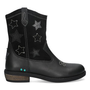 Roos Rodeo  leren cowboylaarzen zwart