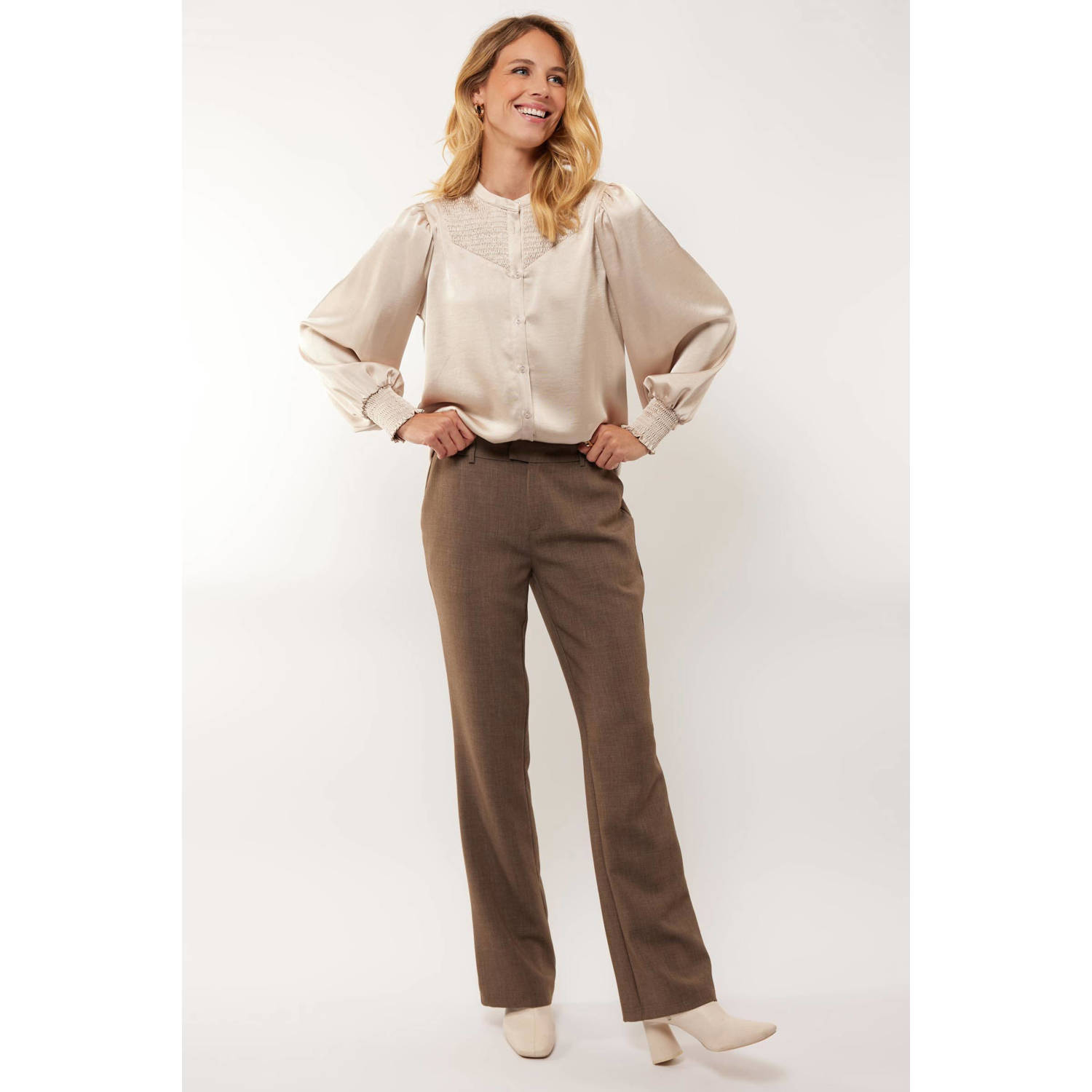 G-maxx high waist bootcut pantalon Laurena van travelstof