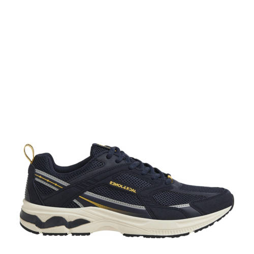 JACK & JONES Jfwtokyo Syn Suede Sneaker Sn suède sneakers donkerblauw afbeelding