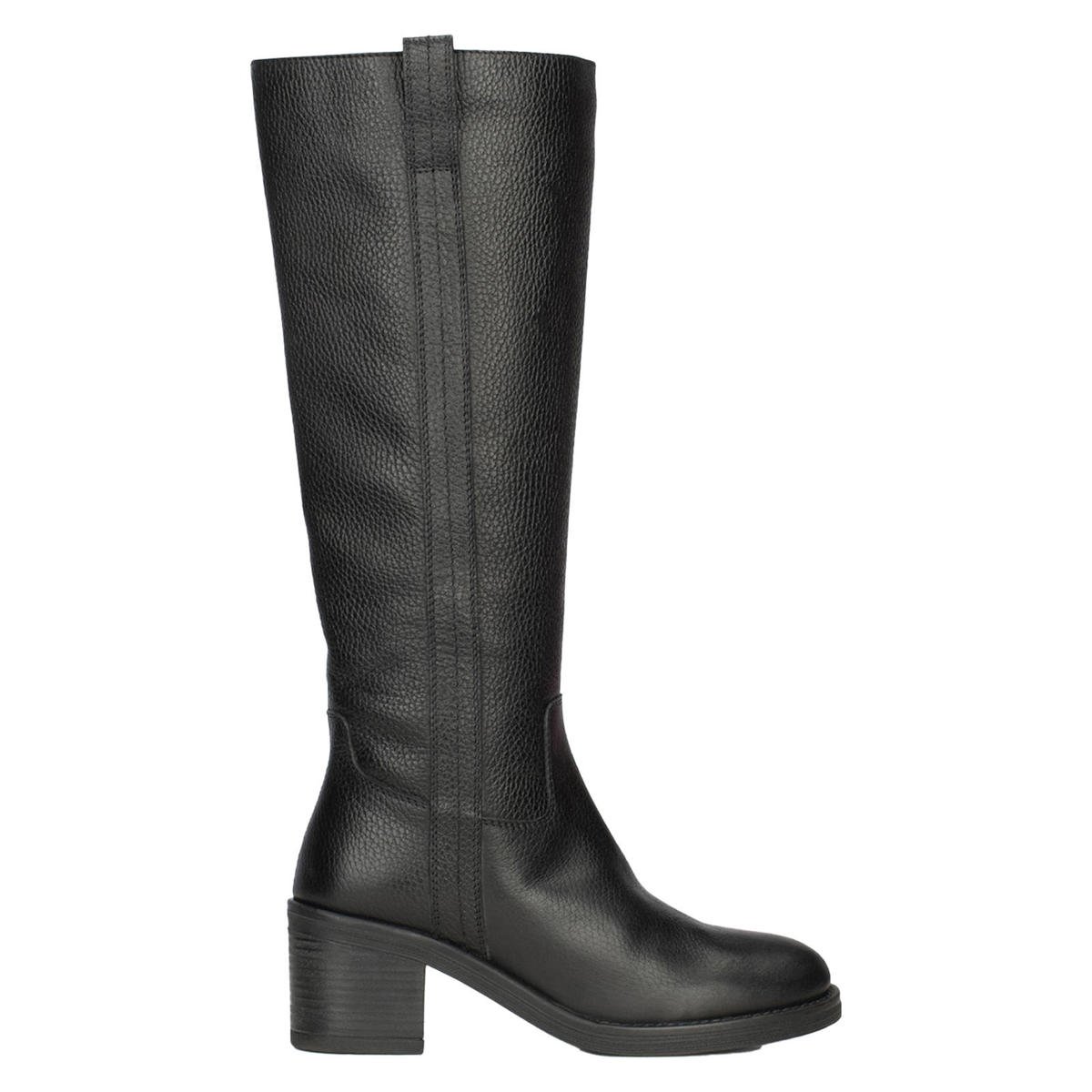 PS Poelman leren hoge laarzen zwart wehkamp