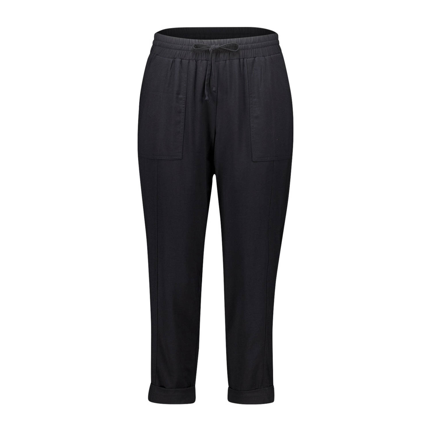 MS Mode straight fit broek zwart