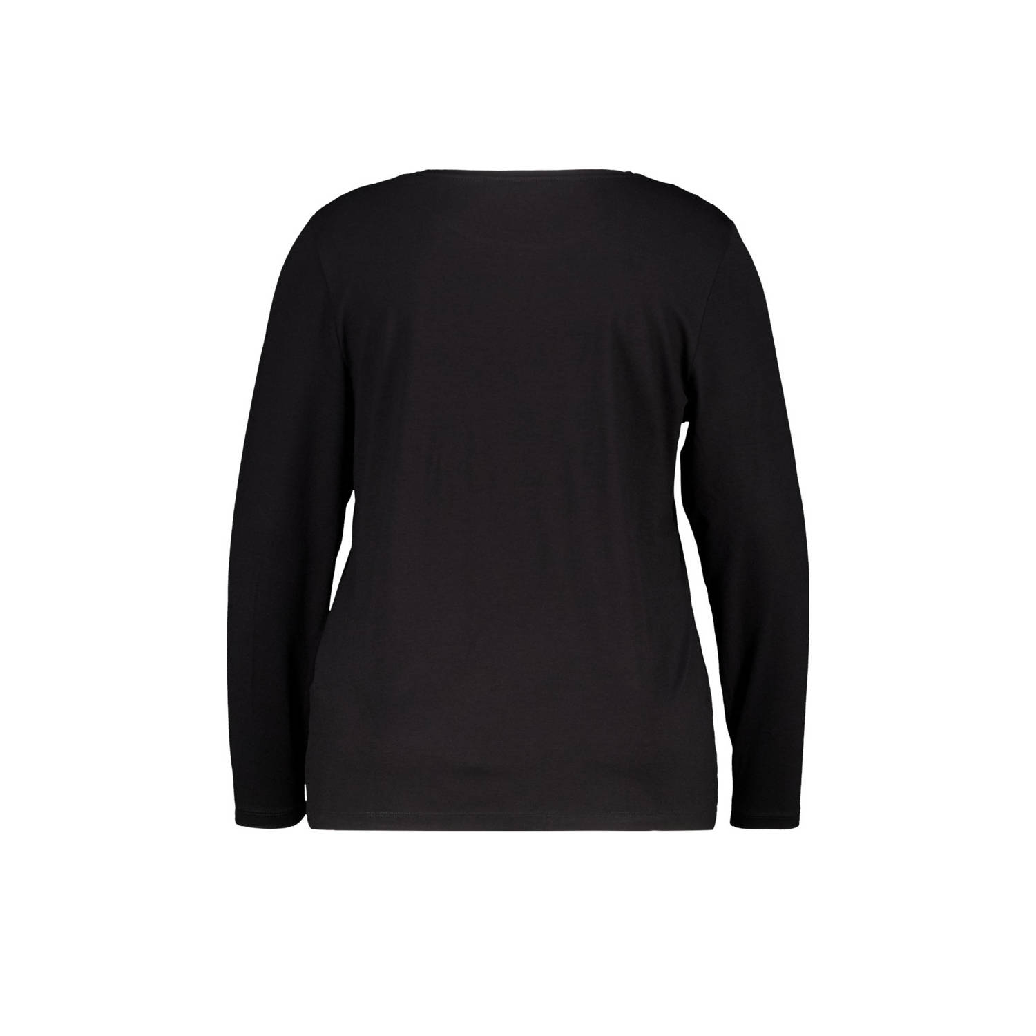 MS Mode jersey longsleeve zwart