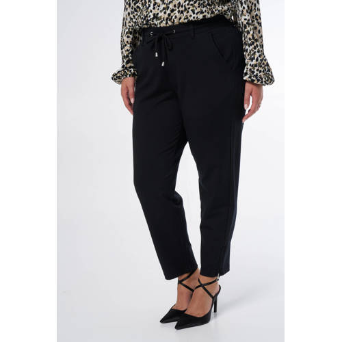 MS Mode regular fit broek zwart afbeelding
