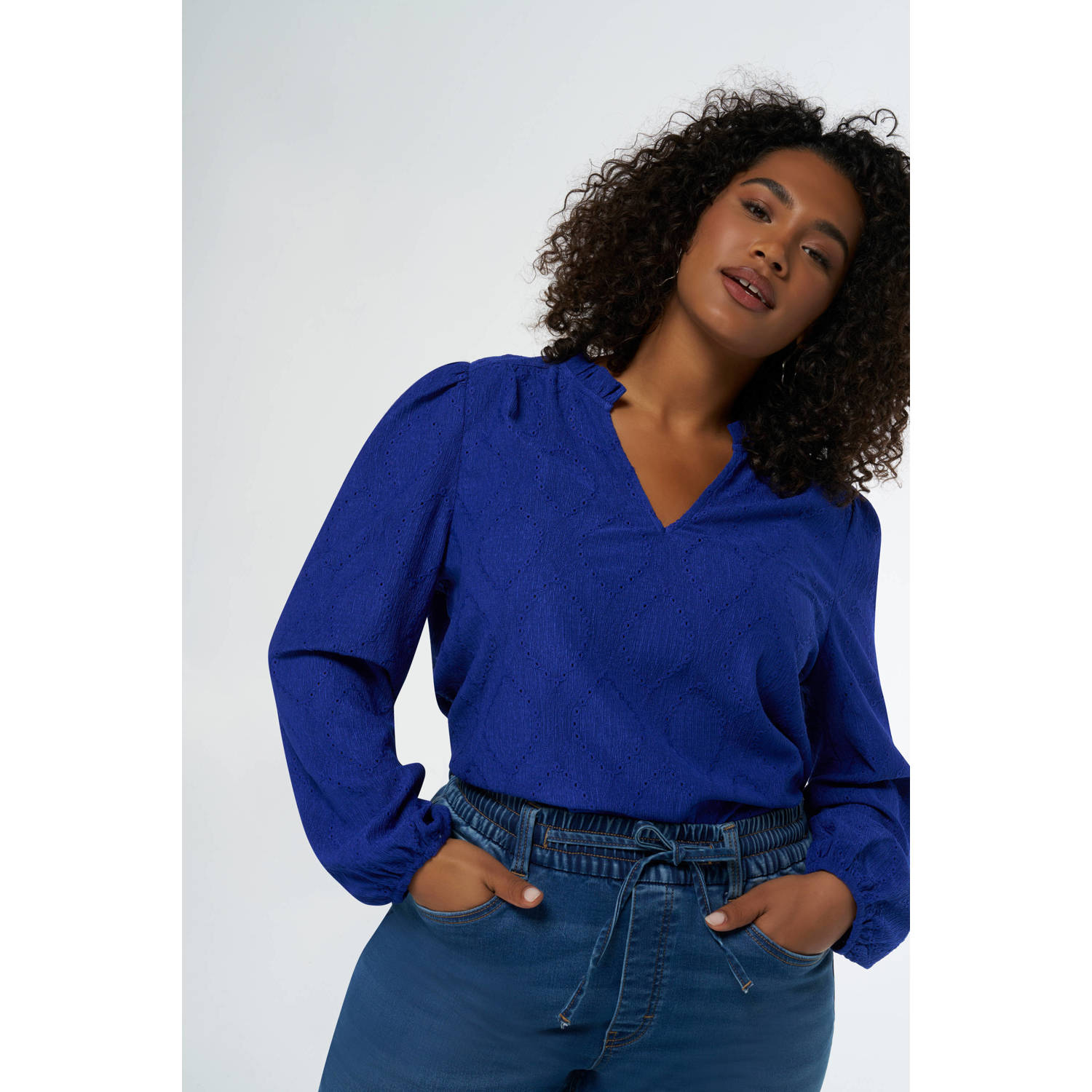 MS Mode top blauw