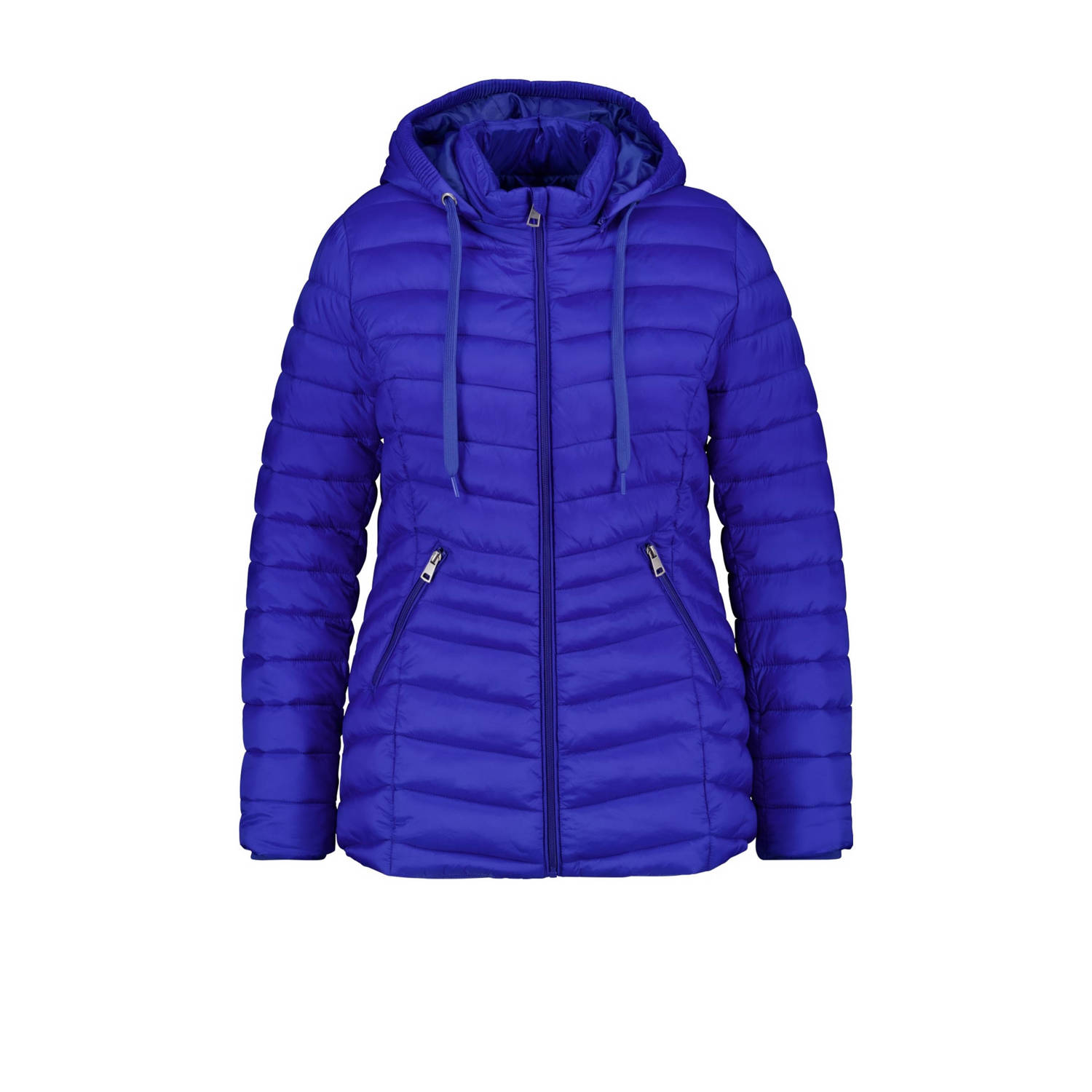 MS Mode gewatteerde winterjas blauw