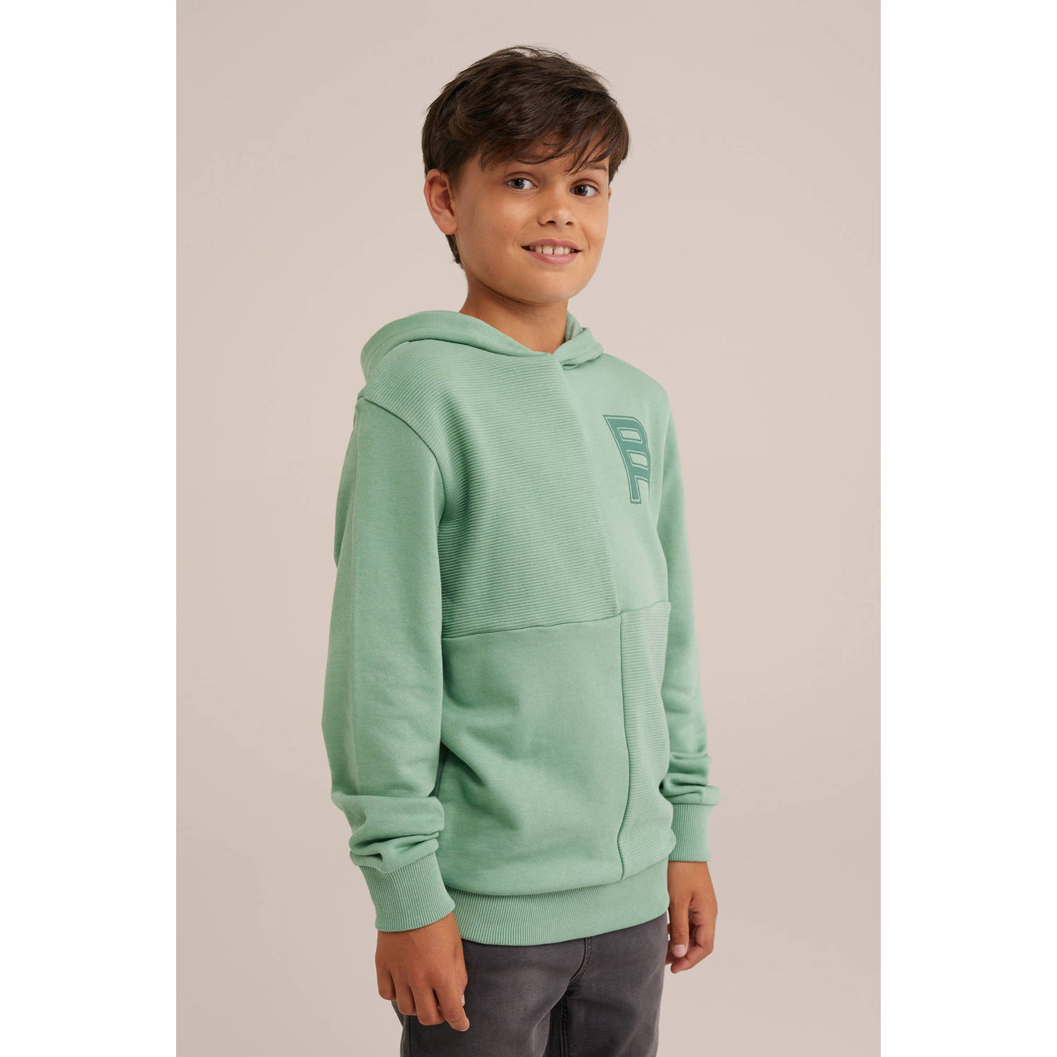 WE Fashion hoodie lichtgroen