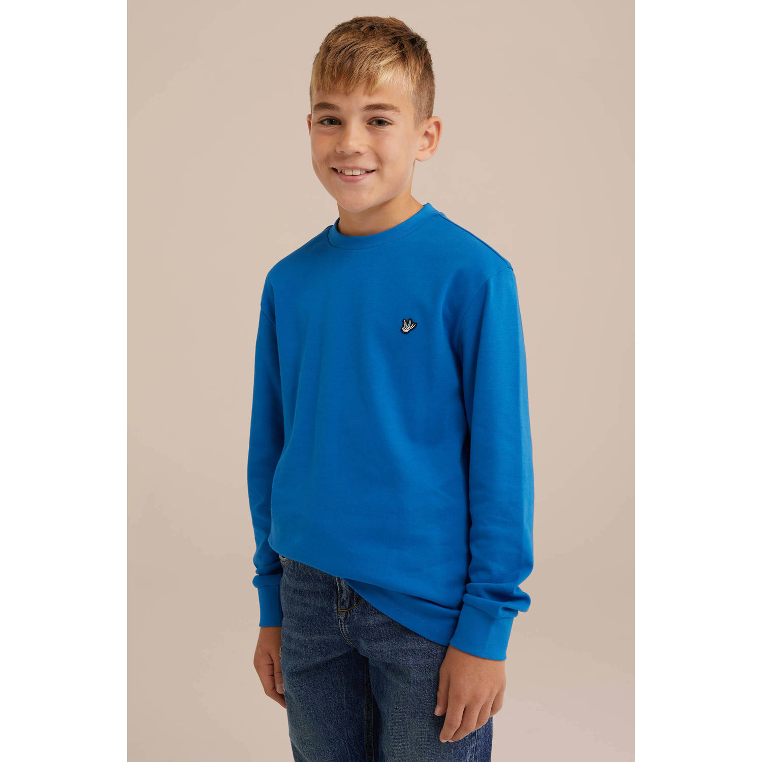 WE Fashion Longsleeve blauw