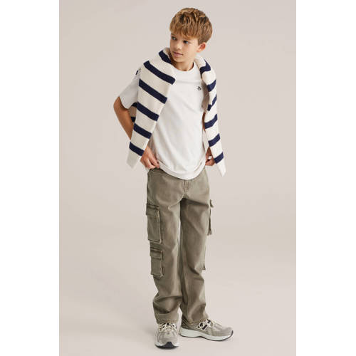 WE Fashion Blue Ridge T-shirt ecru afbeelding