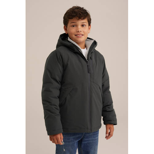 WE Fashion winterjas donkergroen afbeelding