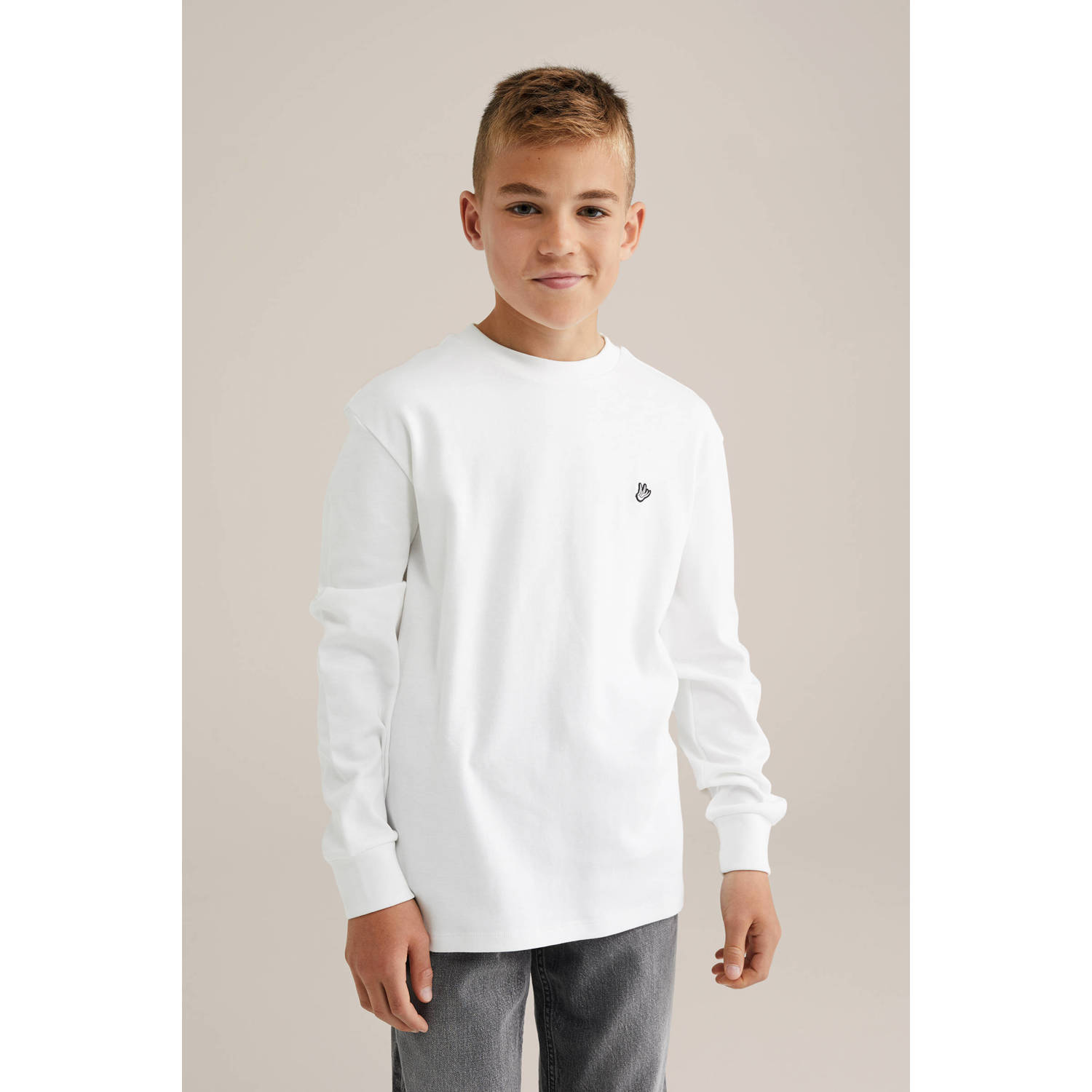 WE Fashion longsleeve wit
