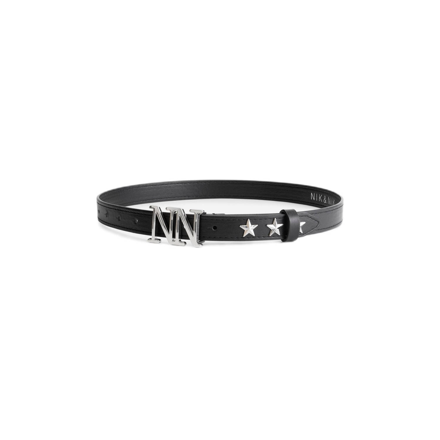 NIK&NIK imitatieleren riem met studs zwart