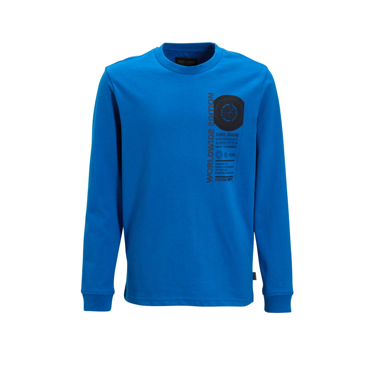 Cars sweater CRETO met backprint kobaltblauw