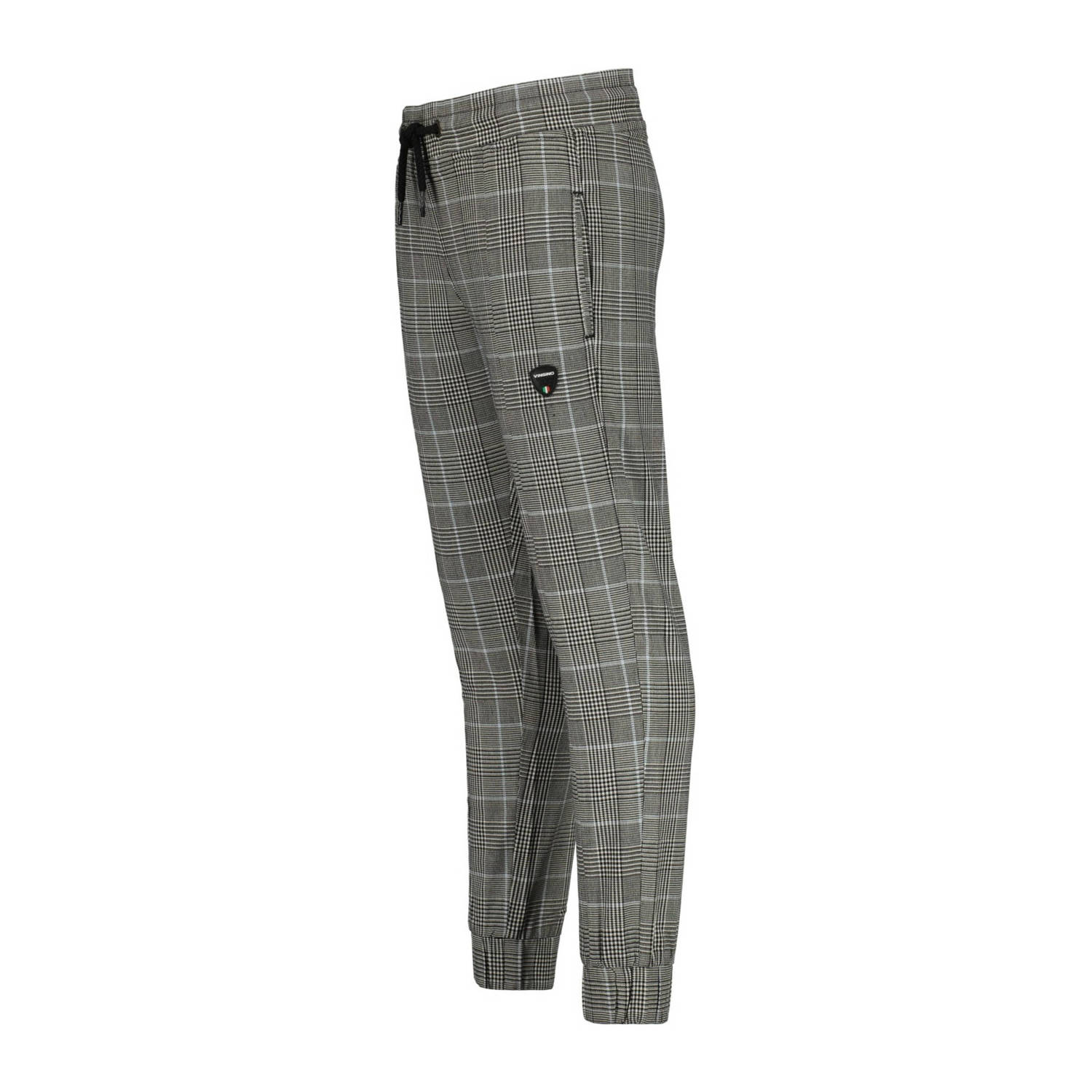 Vingino geruite broek Sart donkergrijs