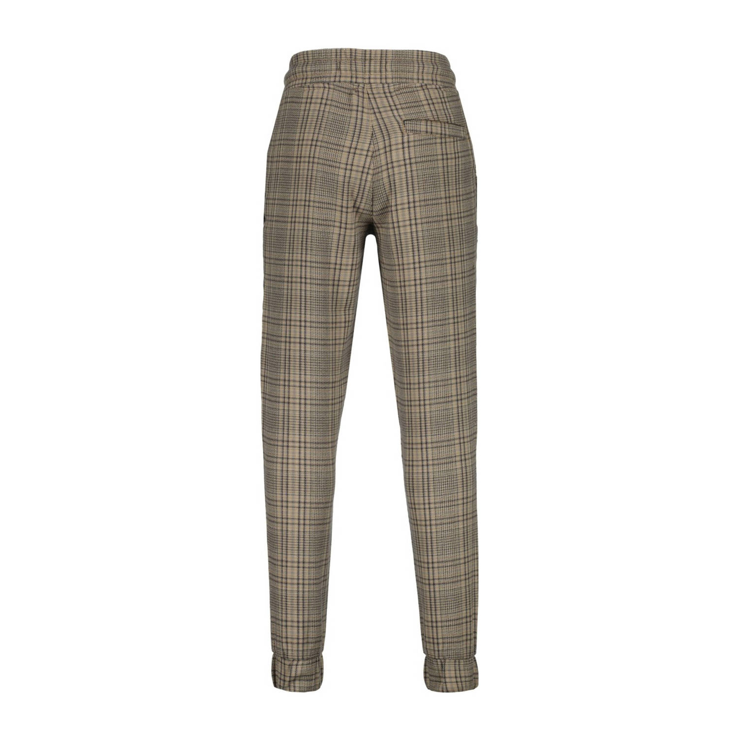 Vingino geruite broek Sart grijs melange