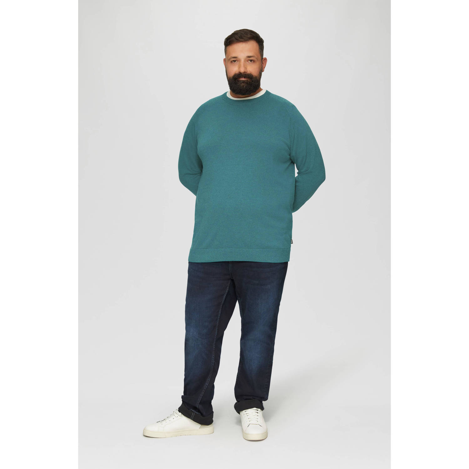 s.Oliver Big Size pullover petrol