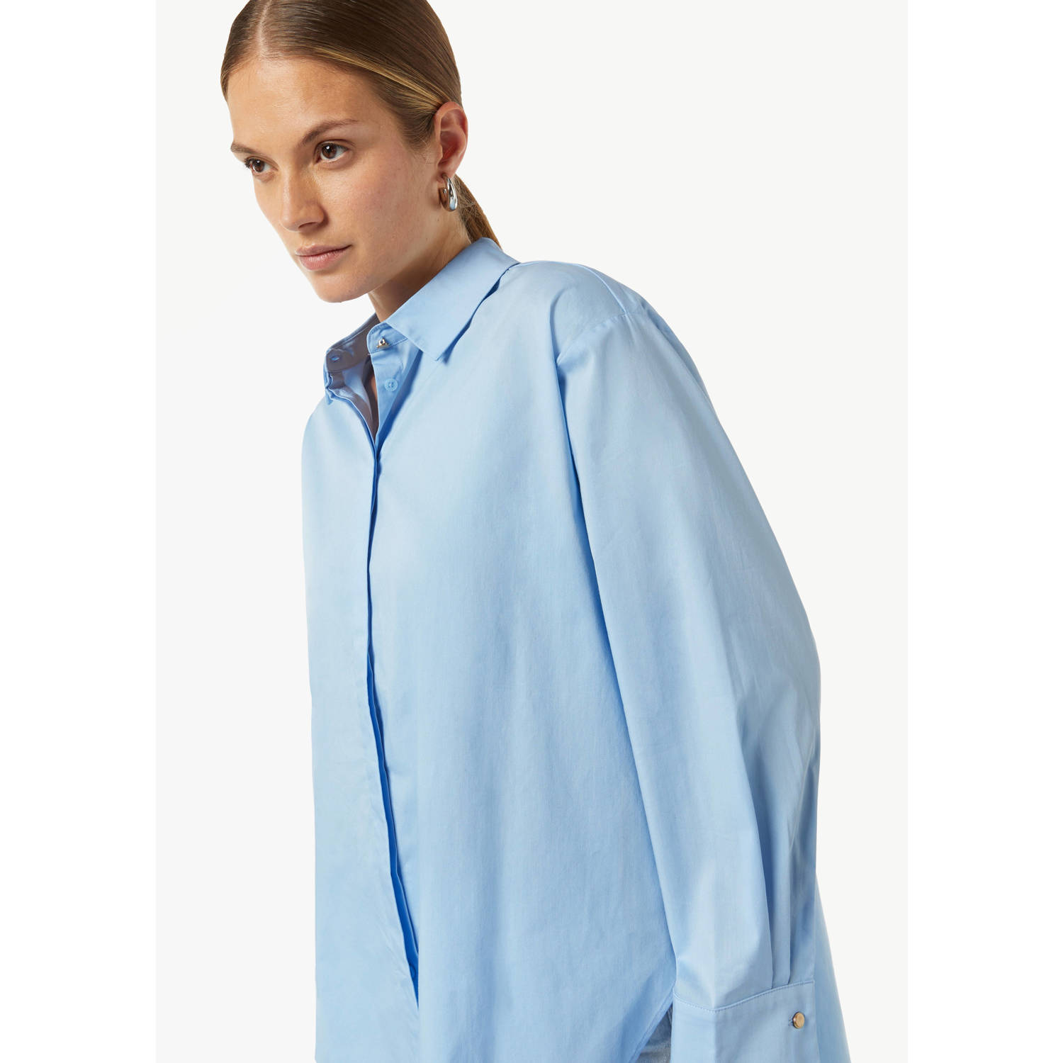 comma blouse lichtblauw