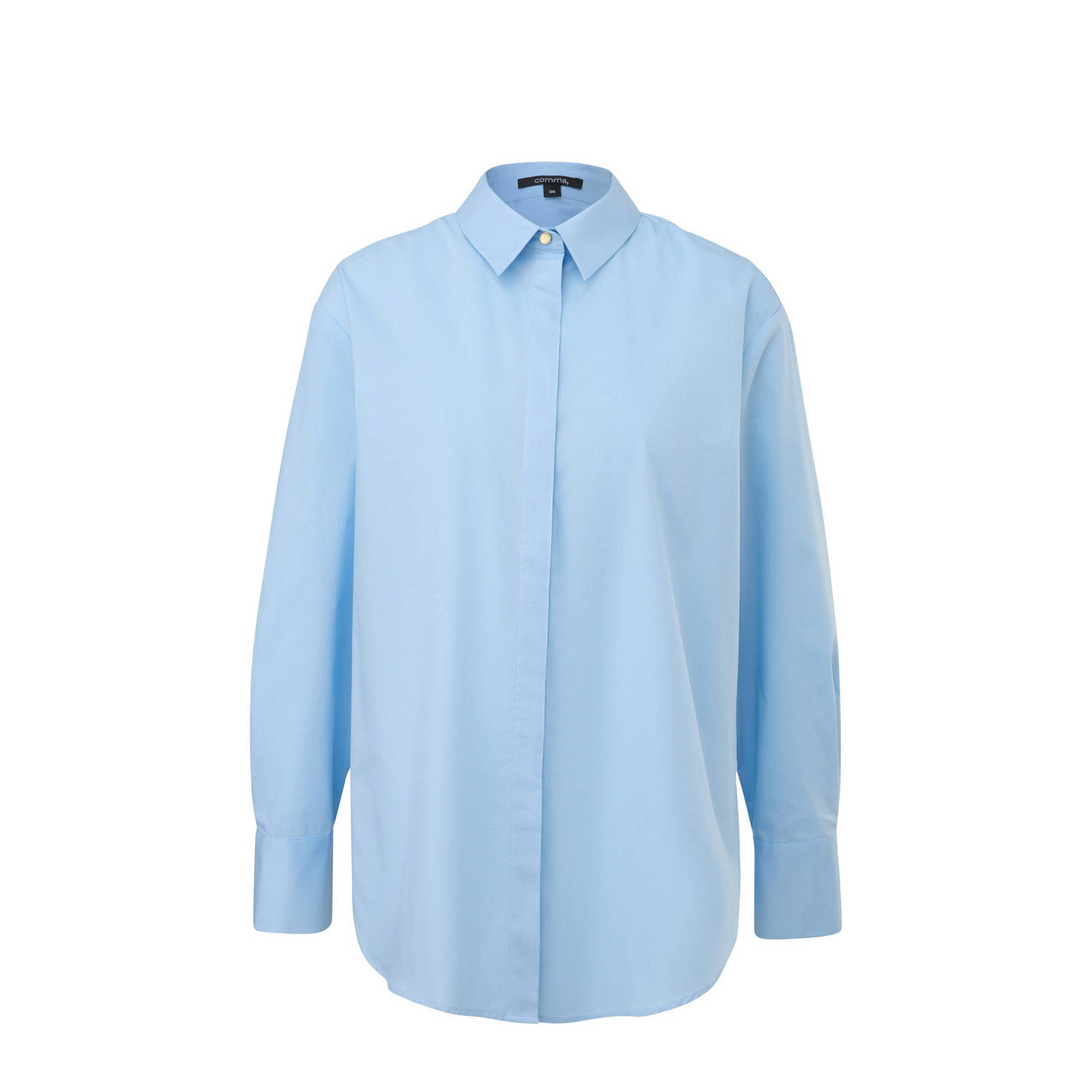 Comma Overhemdblouse Oversized met popeline