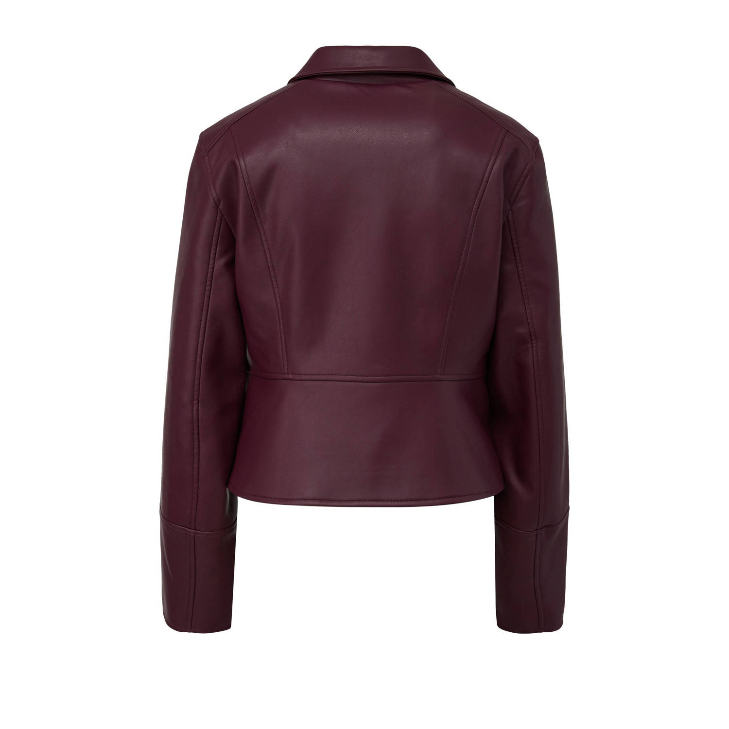 s.Oliver BLACK LABEL imitatieleren jasje paars